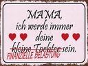 Holzschild 30x40 cm Mama deine Tochter Herzen