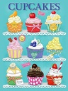 Holzschild 40x30 cm Cupcakes Cherry Chocolate banana cream