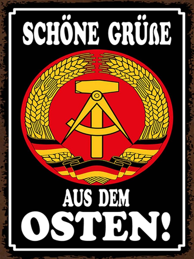 [LA-1792199-H] Holzschild 40x30 cm schöne Grüße aus dem Osten