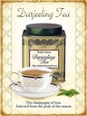 Holzschild 40x30 cm Tee Darjeeling Tea champagne of teas