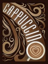 Holzschild 40x30 cm Cappuccino Kaffee