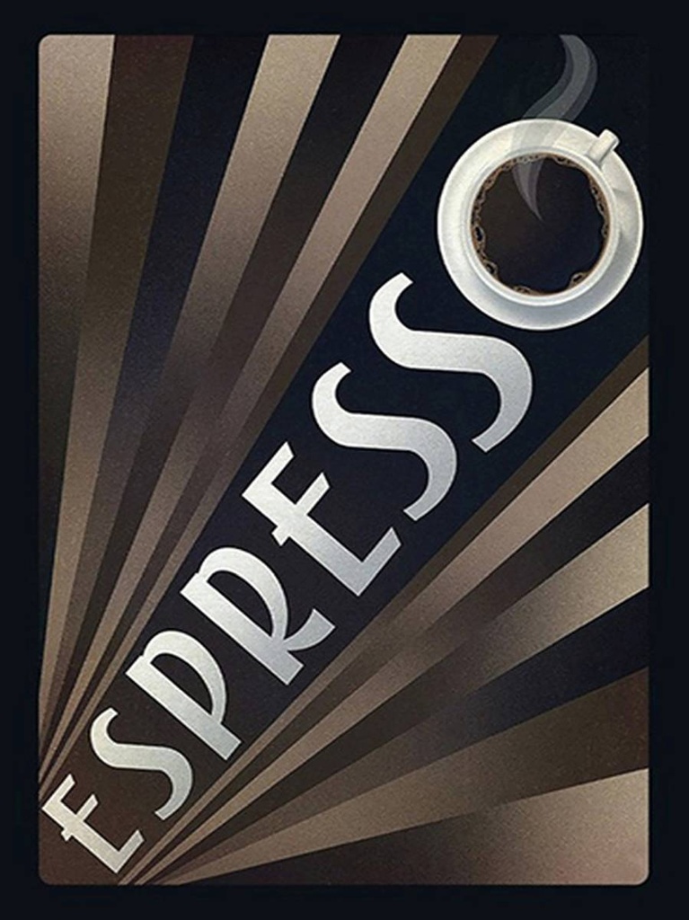 [LA-1792222-H] Holzschild 40x30 cm Espresso Kaffee