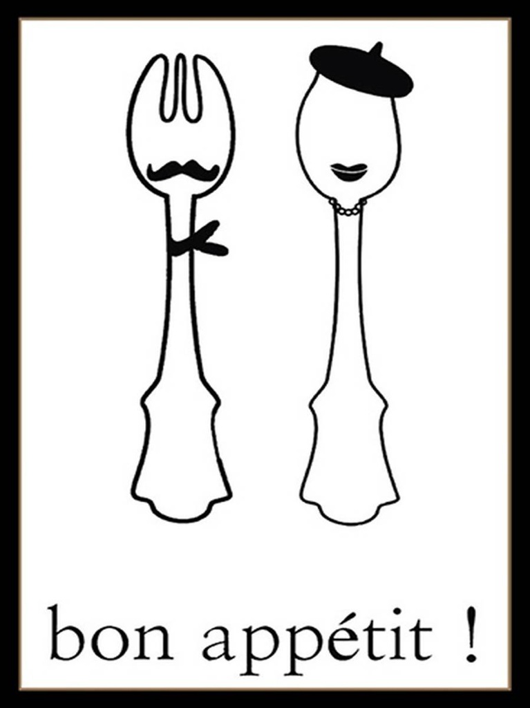 [LA-1792227-H] Holzschild 40x30 cm Bon appetit!