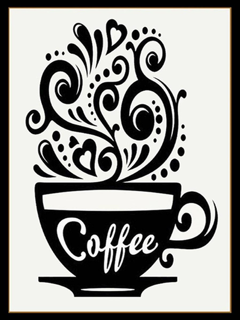 [LA-1792228-H] Holzschild 40x30 cm Coffee Kaffee