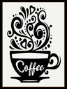 Holzschild 40x30 cm Coffee Kaffee