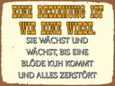 Holzschild 30x40 cm Eine Beziehung wie eine Wiese