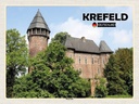Holzschild 30x40 cm Krefeld Burg Linn Schloss Bildmotiv Reisemotiv Abenteuer Reisen