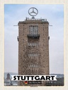 Holzschild 40x30 cm Stuttgart Bahnhofsturm Bildmotiv Reisemotiv Abenteuer Reisen