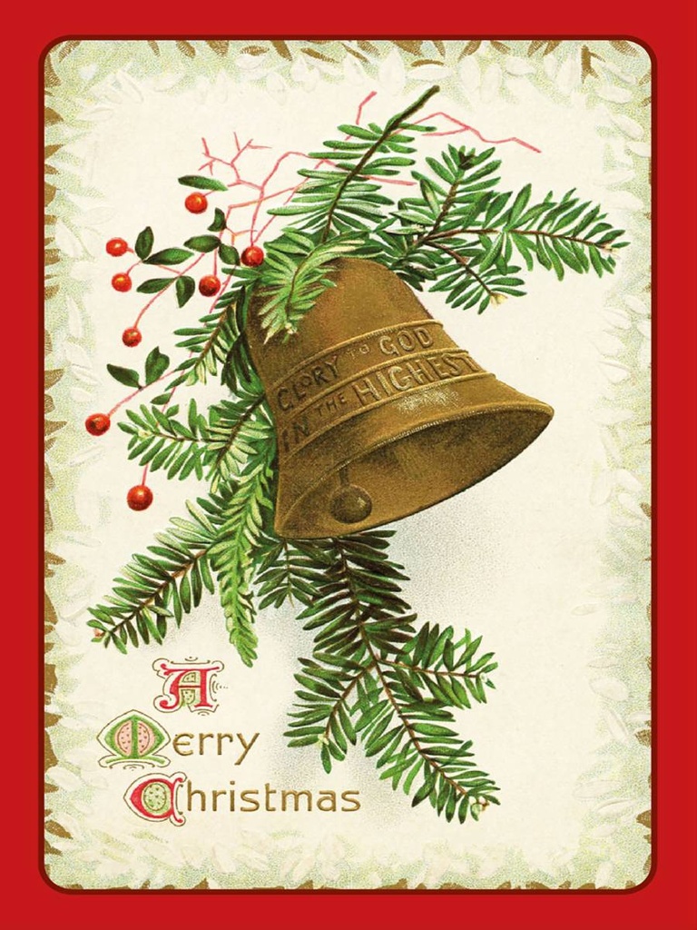 [LA-1792388-H] Holzschild 40x30 cm Christmas Glocke Winter