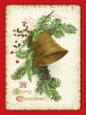 Holzschild 40x30 cm Christmas Glocke Winter