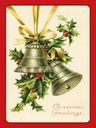 Holzschild 40x30 cm Weihnachtszweig Glocke Christmas