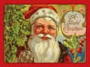 Holzschild 30x40 cm Santa Claus Tannenbaum