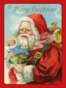 Holzschild 40x30 cm Weihnachtsmann Santa Fest