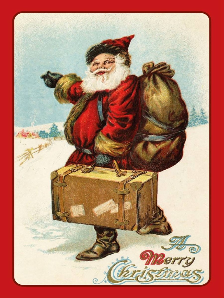 [LA-1792402-H] Holzschild 40x30 cm merry Christmas Schnee