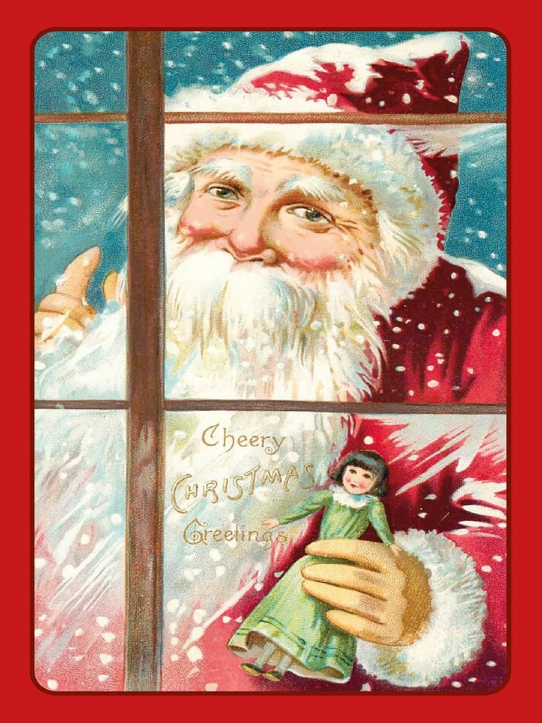 [LA-1792405-H] Holzschild 40x30 cm Weihnachtsmann Christmas