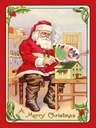 Holzschild 40x30 cm merry christmas Fest Santa