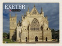 Holzschild 30x40 cm Exeter Cathedral Church Saint Peter Bildmotiv Reisemotiv Abenteuer Reisen