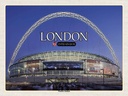 Holzschild 30x40 cm Wembley Stadium London England Bildmotiv Reisemotiv Abenteuer Reisen