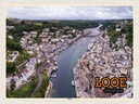 Holzschild 30x40 cm Looe Enlgand United Kingdom Town Bildmotiv Reisemotiv Abenteuer Reisen
