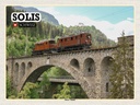 Holzschild 30x40 cm Solis Schweiz Soliser Viadukt Brücke Bildmotiv Reisemotiv Abenteuer Reisen