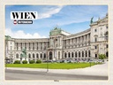 Holzschild 30x40 cm Wien Österreich Hofburg Bildmotiv Reisemotiv Abenteuer Reisen