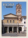 Holzschild 40x30 cm Rom Basilika Santa Maria Trastevere Bildmotiv Reisemotiv Abenteuer Reisen