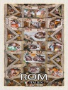 Holzschild 40x30 cm Rom Sixtinische Kapelle Deckengemälde Bildmotiv Reisemotiv Abenteuer Reisen