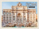 Holzschild 30x40 cm Rom Italien Trevi Brunnen Skulptur Bildmotiv Reisemotiv Abenteuer Reisen