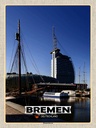 Holzschild 40x30 cm Bremen Deutschland Böttcherstraße Bildmotiv Reisemotiv Abenteuer Reisen