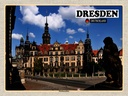 Holzschild 30x40 cm Dresden Residenzhaus Skulptur Bildmotiv Reisemotiv Abenteuer Reisen