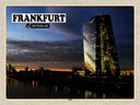 Holzschild 30x40 cm Frankfurt Deutschland EZB Neubau Bildmotiv Reisemotiv Abenteuer Reisen