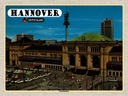 Holzschild 30x40 cm Hannover Hauptbahnhof Gemälde Bildmotiv Reisemotiv Abenteuer Reisen