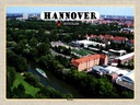 Holzschild 30x40 cm Hannover Blick auf Ihmeufer Bildmotiv Reisemotiv Abenteuer Reisen