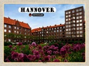 Holzschild 30x40 cm Hannover Südstadt Gebäude Natur Bildmotiv Reisemotiv Abenteuer Reisen