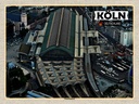 Holzschild 30x40 cm Köln Blick auf Hauptbahnhof Bildmotiv Reisemotiv Abenteuer Reisen