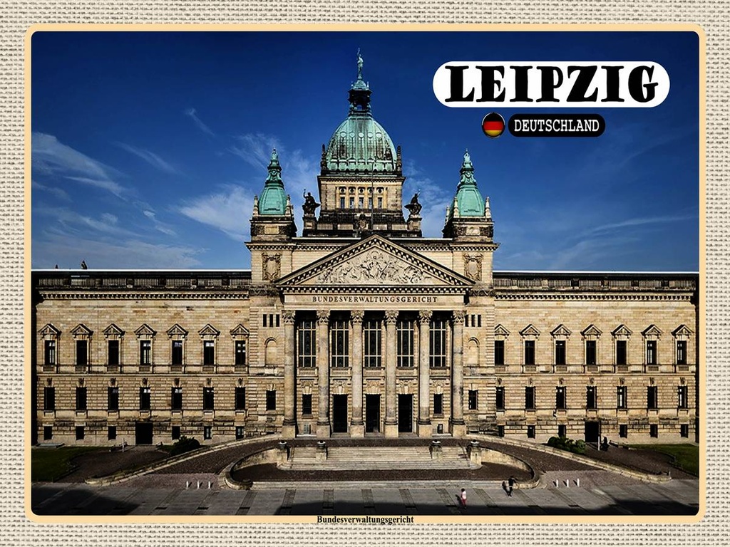 [LA-1792692-H] Holzschild 30x40 cm Leipzig Bundesverwaltungsgericht