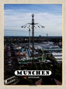 Holzschild 40x30 cm München Ludwigvorstadt Kirmes Bildmotiv Reisemotiv Abenteuer Reisen