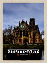 Holzschild 40x30 cm Stuttgart Johanneskirche Bildmotiv Reisemotiv Abenteuer Reisen