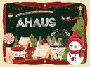 Holzschild 30x40 cm Weihnachtsgrüße aus AHAUS Weihnachten