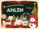 Holzschild 30x40 cm Weihnachtsgrüße aus AHLEN Weihnachten
