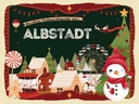 Holzschild 30x40 cm Weihnachtsgrüße aus Albstadt Weihnachten