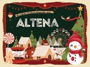 Holzschild 30x40 cm Weihnachtsgrüße aus ALTENA Weihnachten
