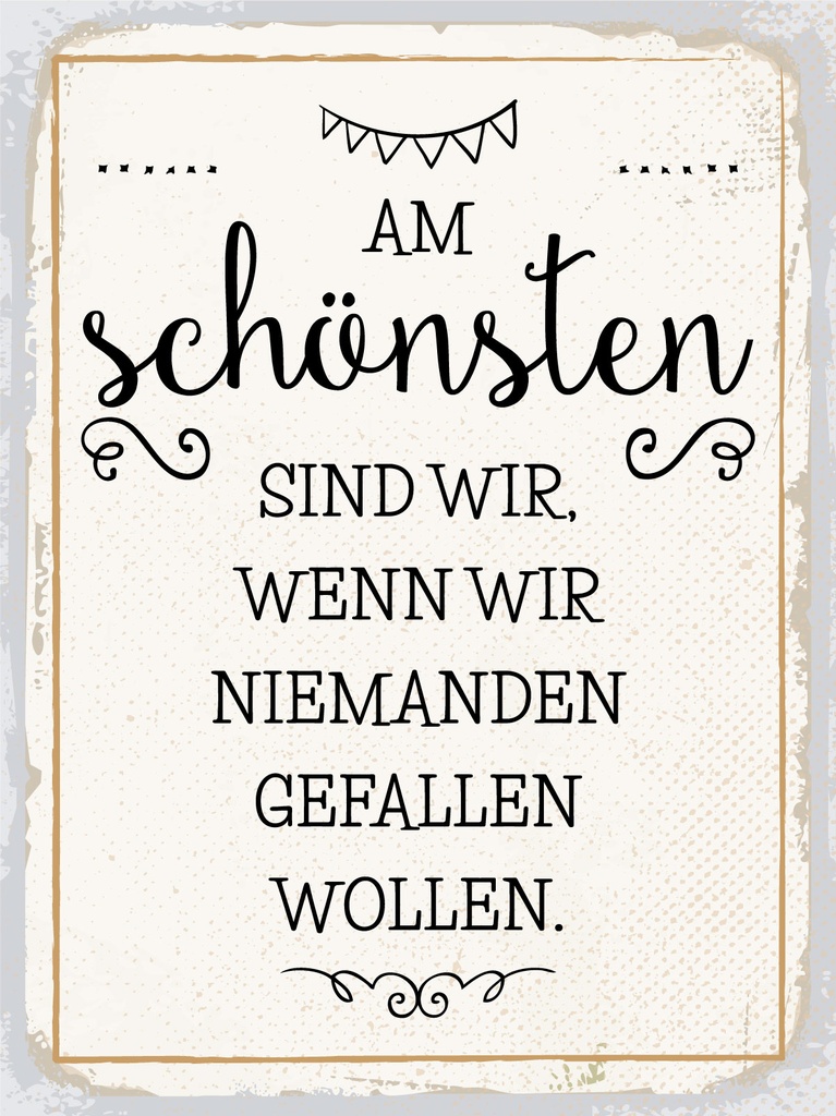 [LA-1812396-H] Holzschild 40x30 cm Wenn wir niemanden gefallen wollen Deko Schild