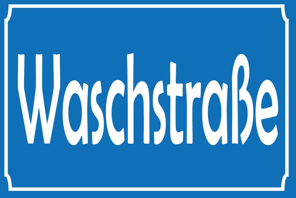 [LA-1812535-H] Holzschild 30x40 cm Waschstraße Schild