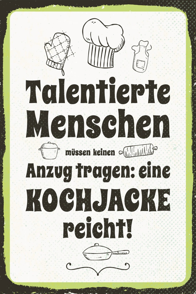 [LA-1812570-H] Holzschild 40x30 cm Talentierte Menschen Schild