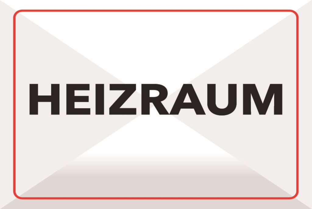 [LA-1812581-H] Holzschild 30x40 cm Heizraum Schild