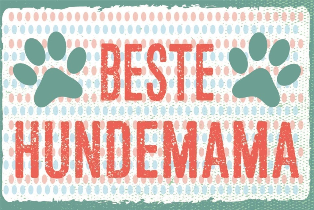[LA-1812621-H] Holzschild 30x40 cm Beste Hundemama Schild