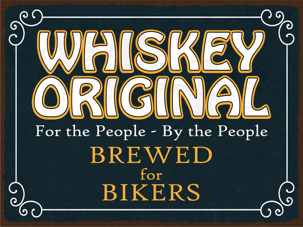 [LA-1812907-H] Holzschild 30x40 cm Whiskey original For the People Deko Schild