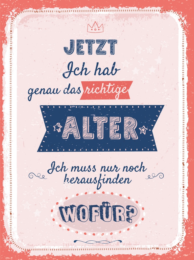 [LA-1812932-H] Holzschild 40x30 cm Ich habe genau das richtige Alter Deko Schild