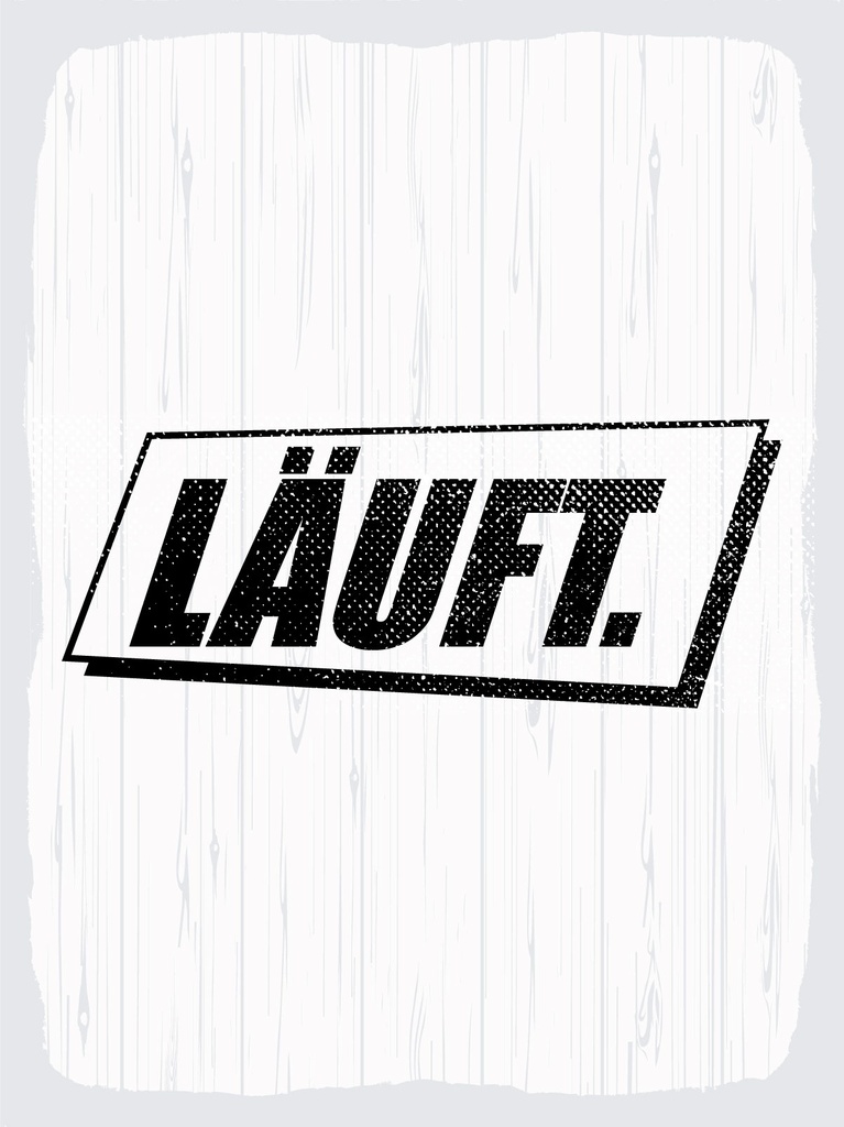 [LA-1813004-H] Holzschild 40x30 cm läuft weißes Deko Schild